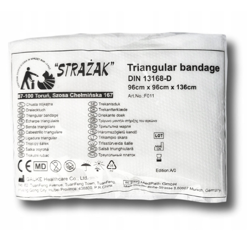 Chusta trójkątna ratownicza temblak do unieruchomienia kończyny 1szt