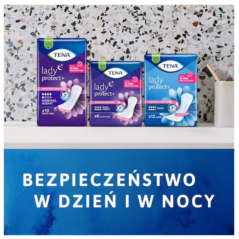 Podpaski na noc Tena Lady Protect+ Normal Night 10 szt