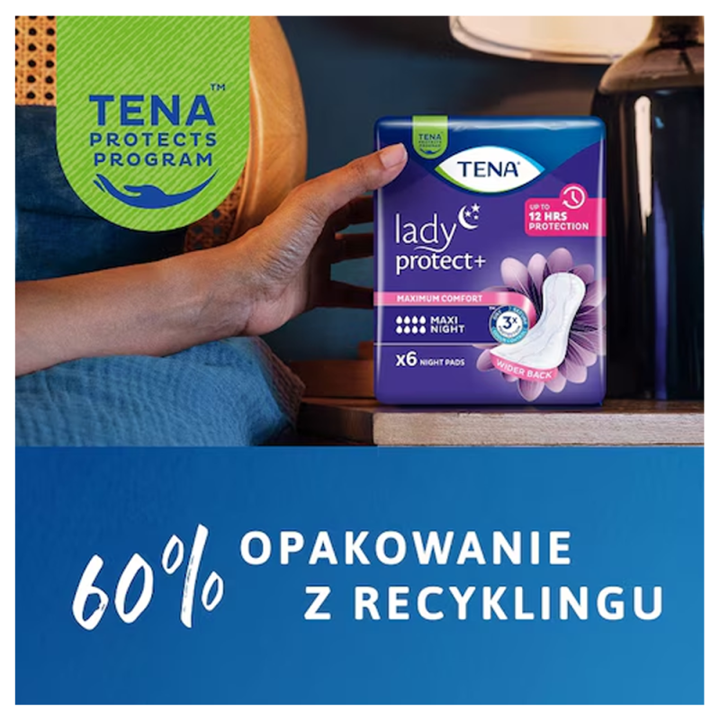Podpaski na noc Tena Lady Maxi Night dla kobiet 6 szt