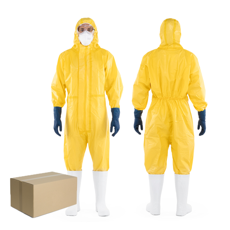 Kombinezon ochronny przeciwchemiczny M ż&oacute;łty SC8800 kat III typ 3 4 5 6 25szt