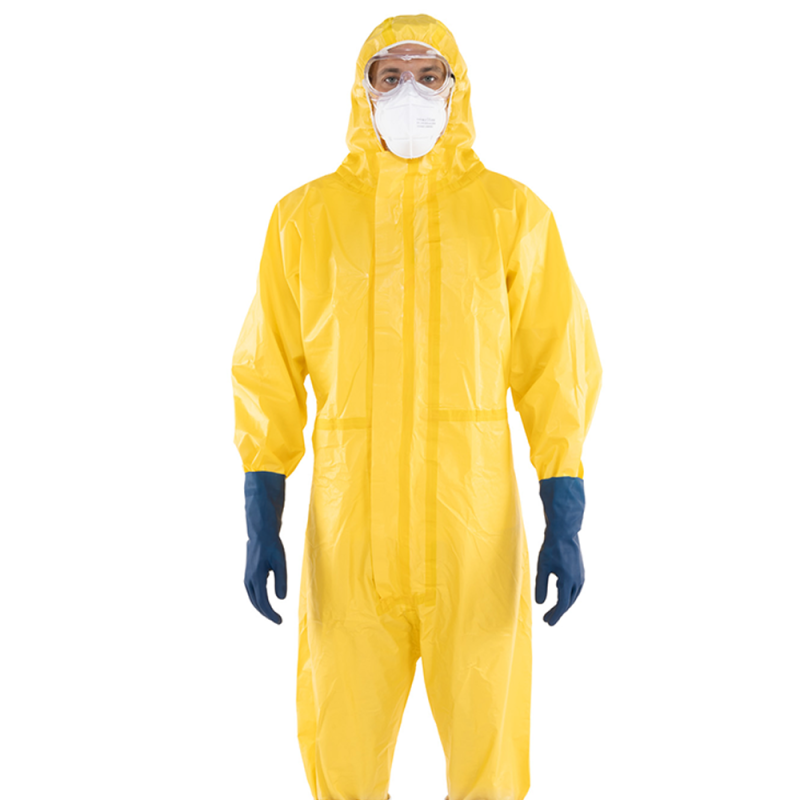 Kombinezon ochronny przeciwchemiczny XL ż&oacute;łty SC8800 kat III typ 3 4 5 6 25szt