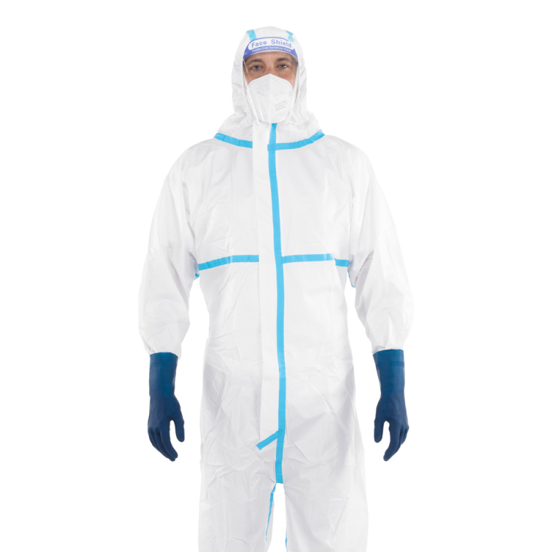 Kombinezon ochronny przeciwchemiczny XL biały SC8700 kat III typ 4 5 6