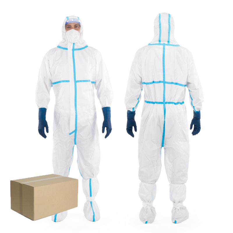 Kombinezon ochronny przeciwchemiczny M biały SC8700 kat III typ 4 5 6 25szt