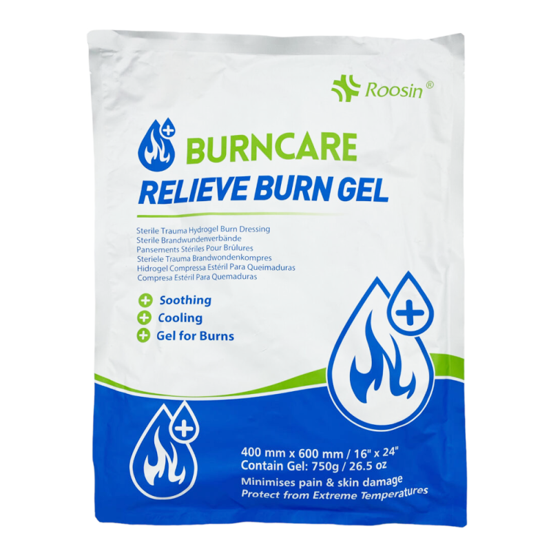Sterylny opatrunek hydrożelowy Burn Gel 40 x 60 cm BurnCare &ndash; na oparzenia 1szt