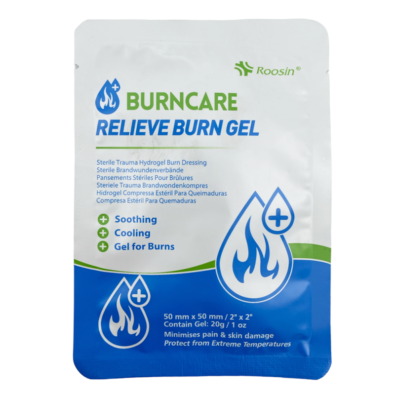 Sterylny opatrunek hydrożelowy Burn Gel 5 x 5 cm BurnCare &ndash; na oparzenia 1szt