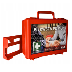 Apteczka pierwszej pomocy DIN 13164 SUPER PLUS z wyposażeniem BHP AZP-7 DIN do firmy i samochodu 1szt
