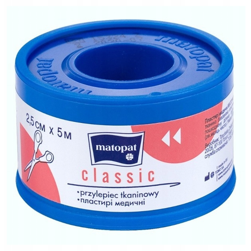 Przylepiec tkaninowy Classic na szpulce 2,5cm x 5m 1szt