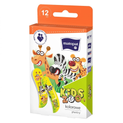 Plastry dla dzieci z opatrunkiem Kids ZOO 12szt