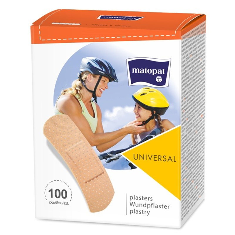 Plastry z opatrunkiem Universal uniwersalne 25mm x 76mm zestaw 100szt