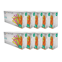 Rękawiczki nitrylowe L kolorowe Ampri Style Tutti Frutti 96sztuk karton 10op