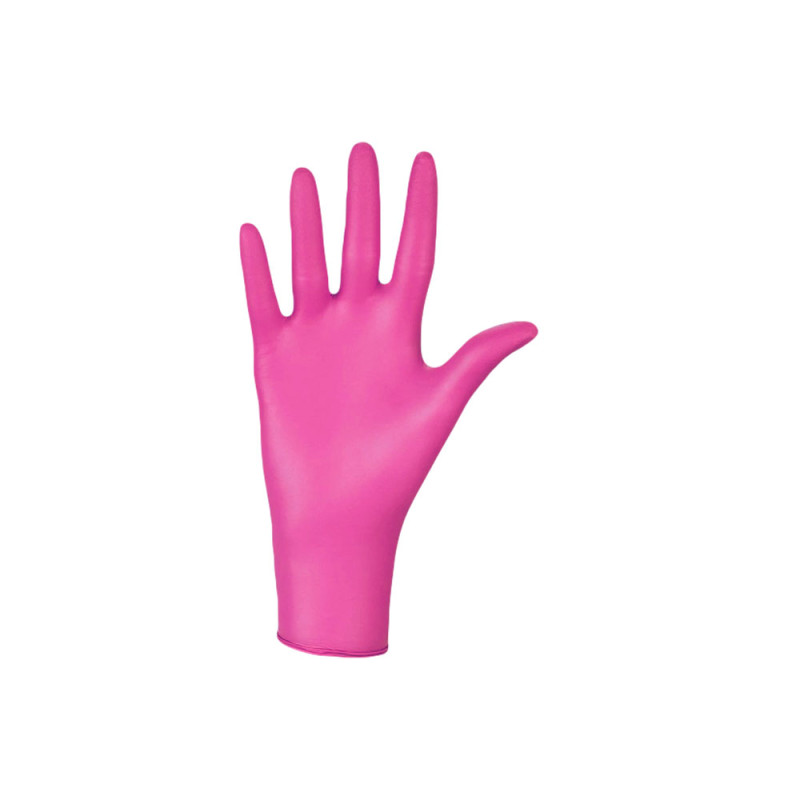 Rękawiczki nitrylowe XS różowe Mercator Nitrylex Magenta 100sztuk